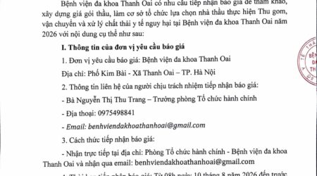 Thư mới báo giá xử lý chất thải nguy hại 2026. BVTO-hình ảnh-0