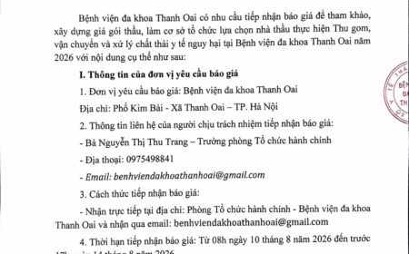 Thư mới báo giá xử lý chất thải nguy hại 2026. BVTO-hình ảnh-0